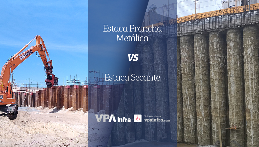 Estaca Prancha Metálica vs. Estaca Secante