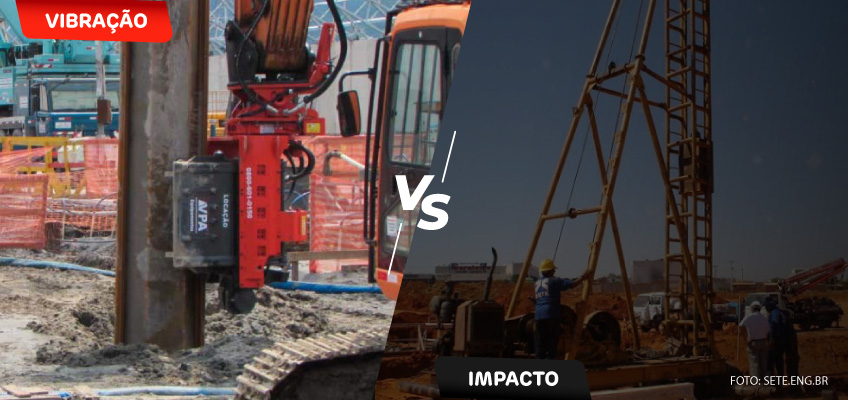 Impacto vs Vibração: Qual o melhor método para cravação de Estacas Prancha?